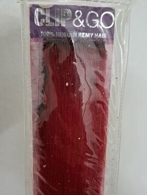 Vibrant Red Remy Human Hair Clip-In Extensions